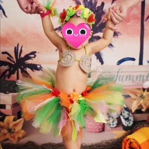 Hawaiian theme baby outfit